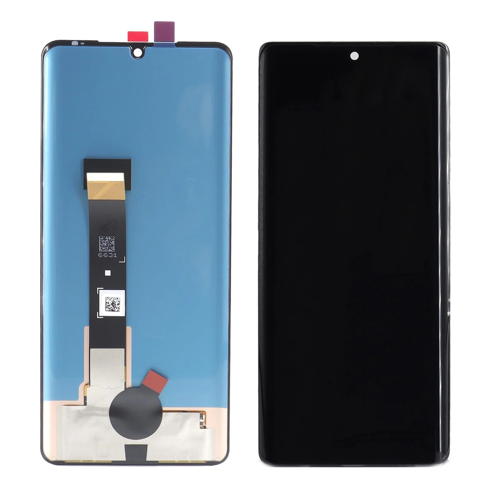 Lcd Display Combo Folder for LG Velvet 5g Black