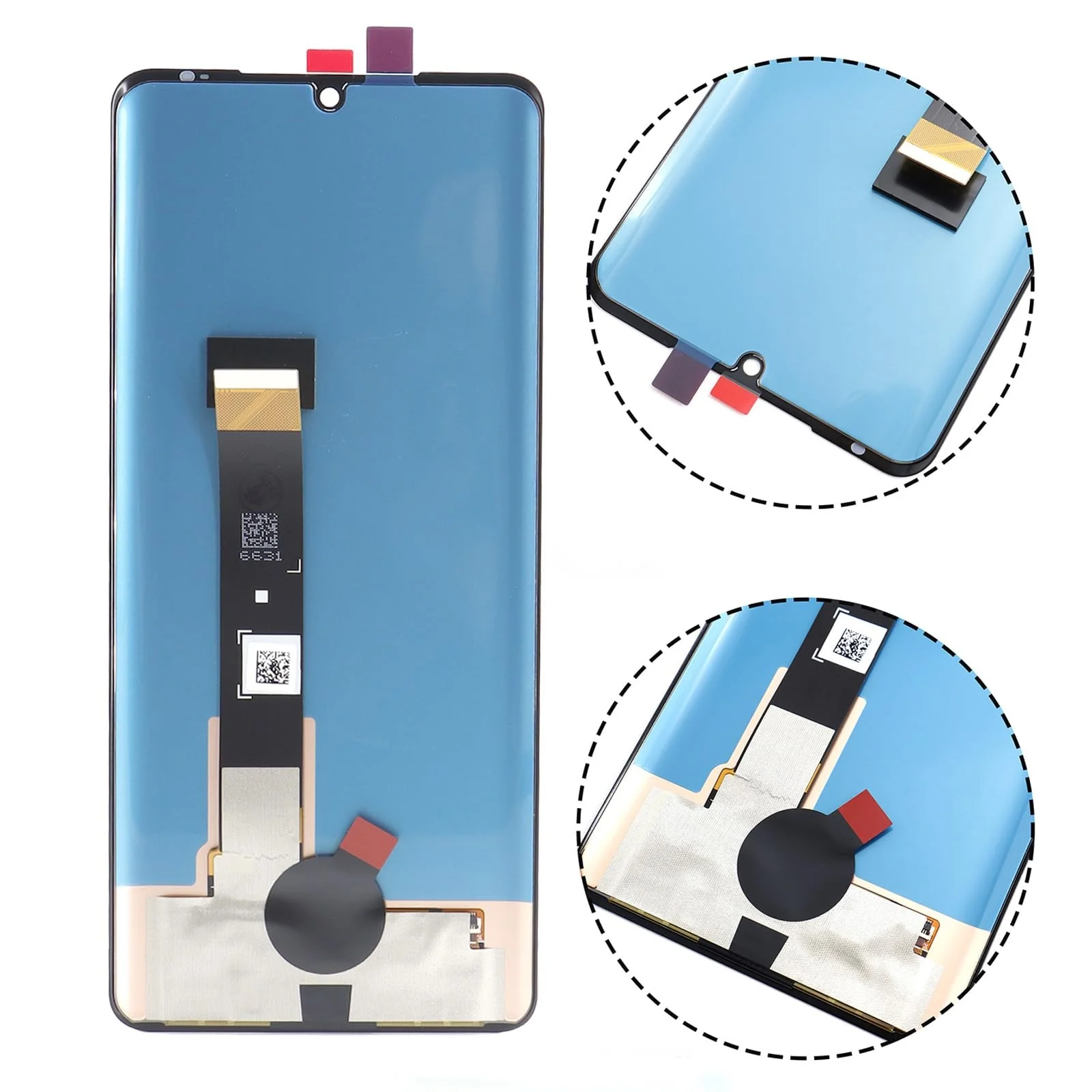 Lcd Display Combo Folder for LG Velvet 5g Black - Image 2