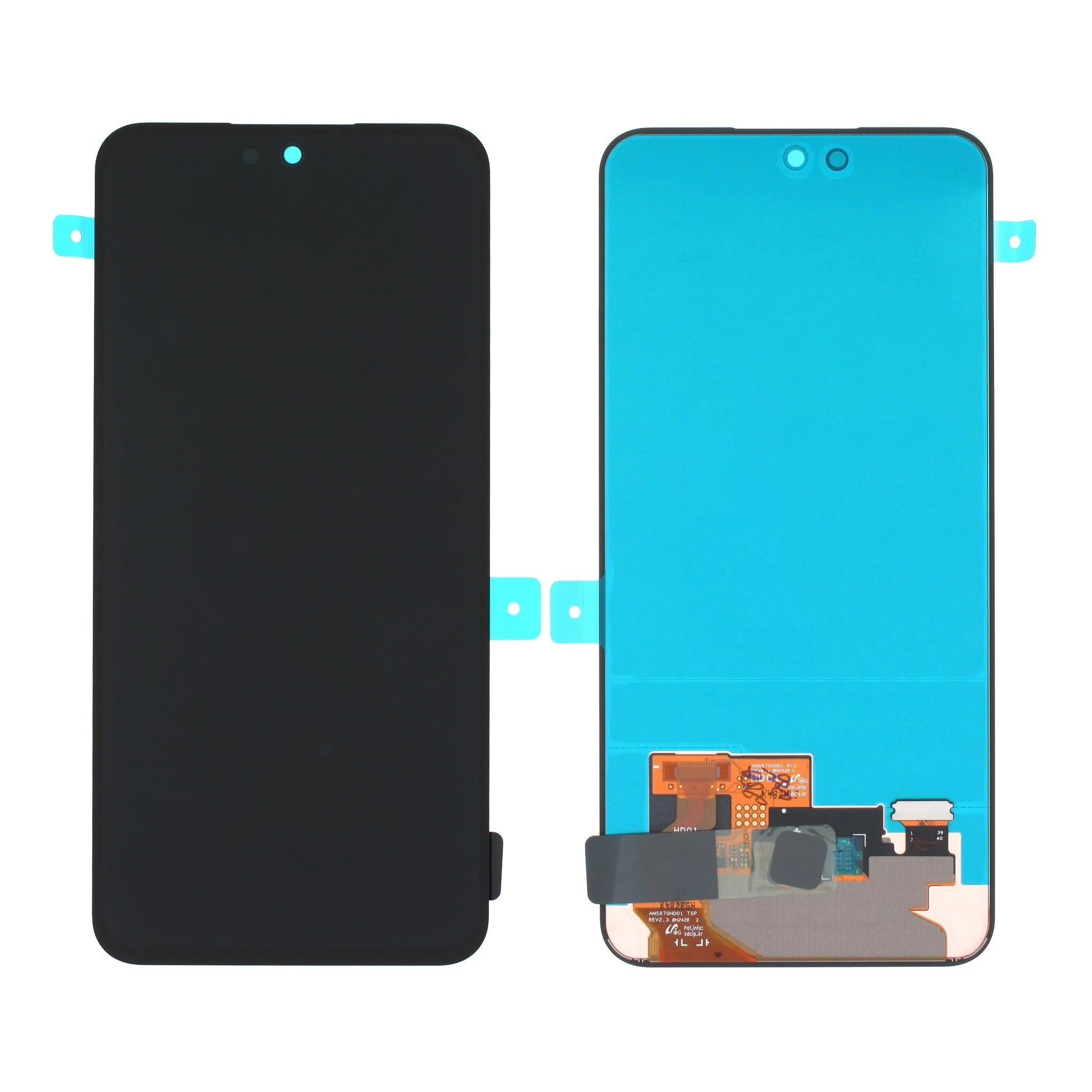 Lcd Display Combo Folder for Samsung Galaxy S24 FE Black