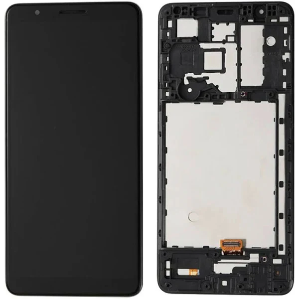 Lcd Display Combo Folder with Frame for Samsung Galaxy A01 Core Black