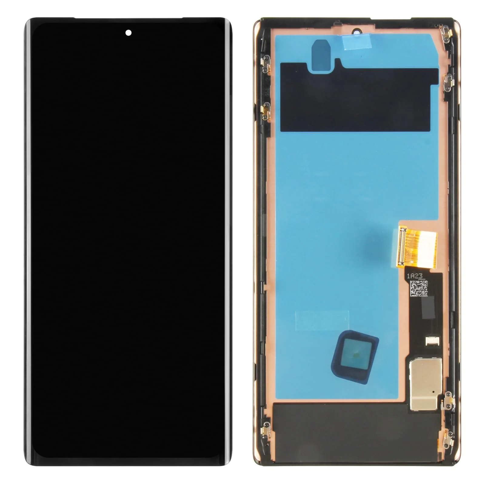 OLED Lcd Display Combo Folder with Frame for Google Pixel 6 Pro Black