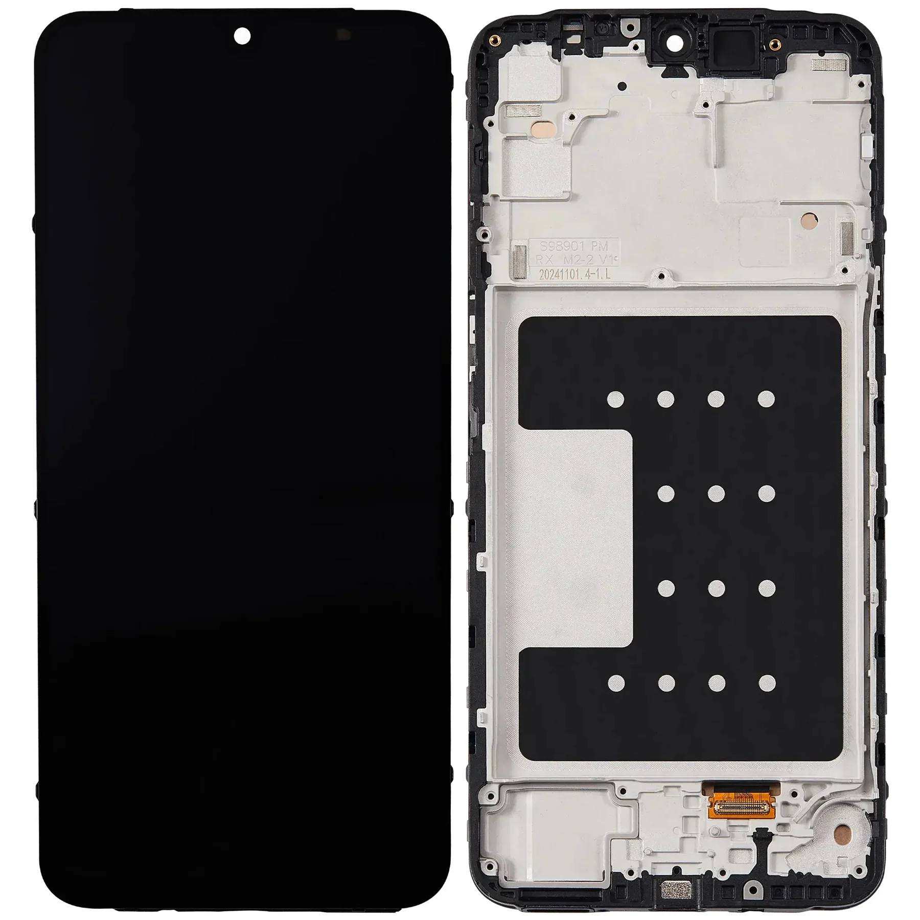OLED Lcd Display Combo Folder with Frame for Samsung Galaxy A16 4G Black