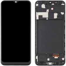 OLED Lcd Display Combo Folder with Frame for Samsung Galaxy A20 Black