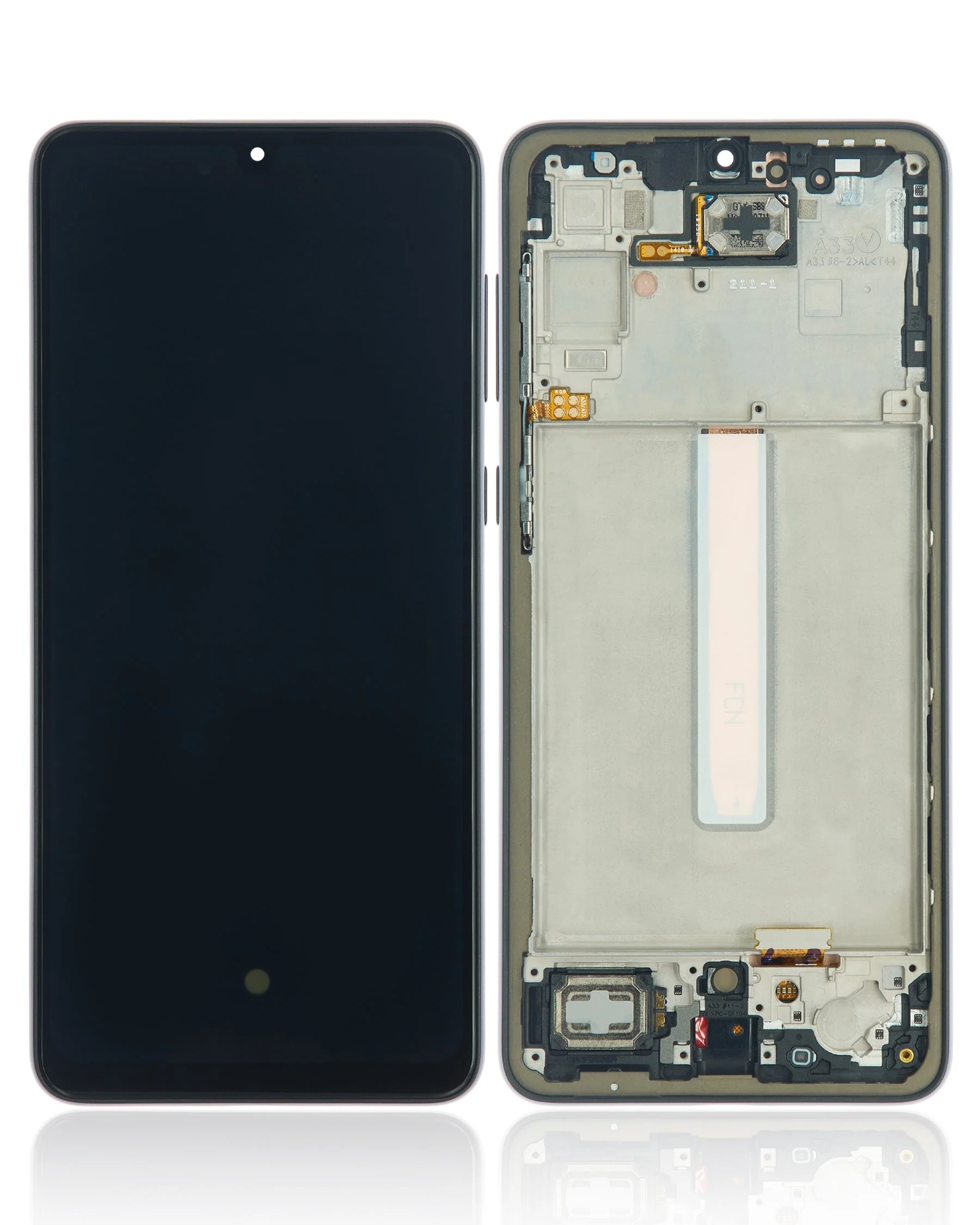OLED Lcd Display Combo Folder with Frame for Samsung Galaxy A33 5G Black