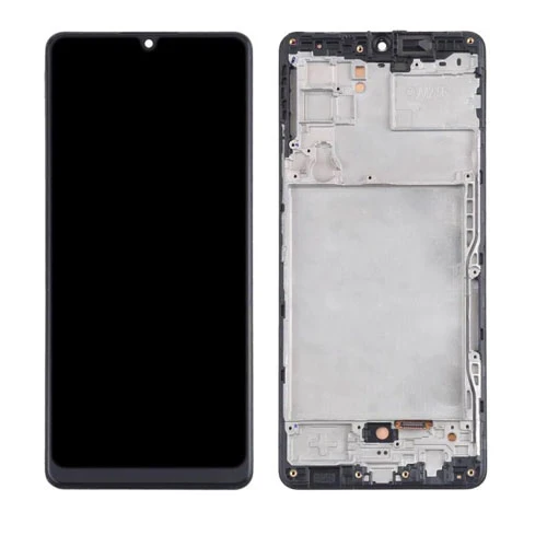 OLED Lcd Display Combo Folder with Frame for Samsung Galaxy A42 Black