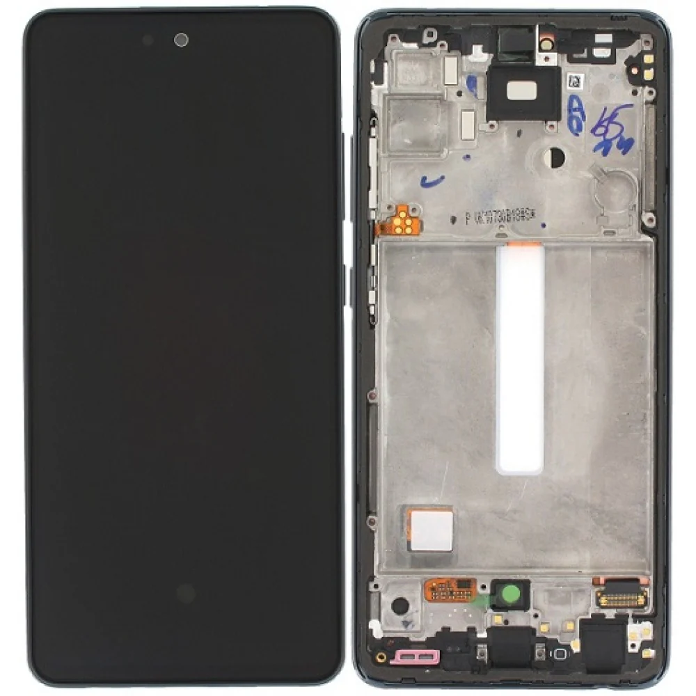 OLED Lcd Display Combo Folder with Frame for Samsung Galaxy A52 5G Black