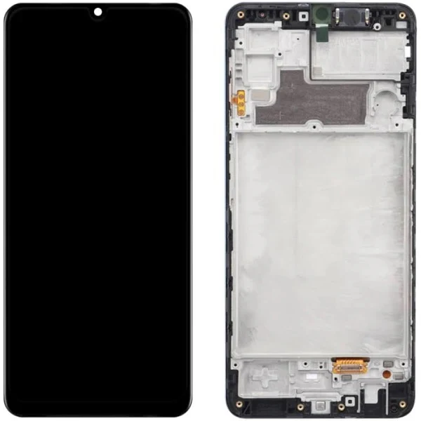 OLED Lcd Display Combo Folder with Frame for Samsung Galaxy F22 Black