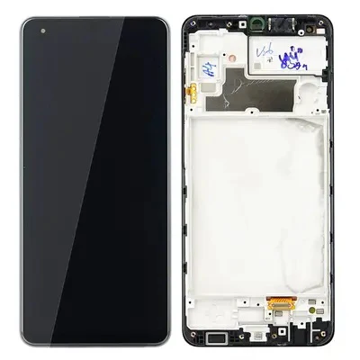 OLED Lcd Display Combo Folder with Frame for Samsung Galaxy M32 4G Black