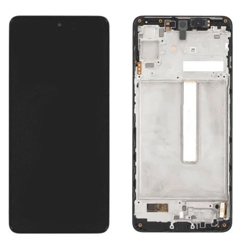 OLED Lcd Display Combo Folder with Frame for Samsung Galaxy M53 Black