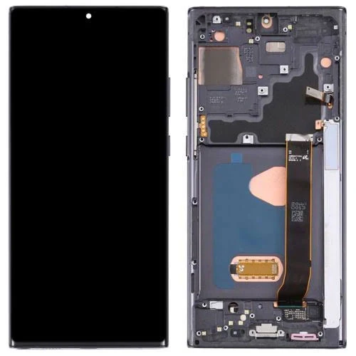 OLED Lcd Display Combo Folder with Frame for Samsung Galaxy Note 20 Ultra Black