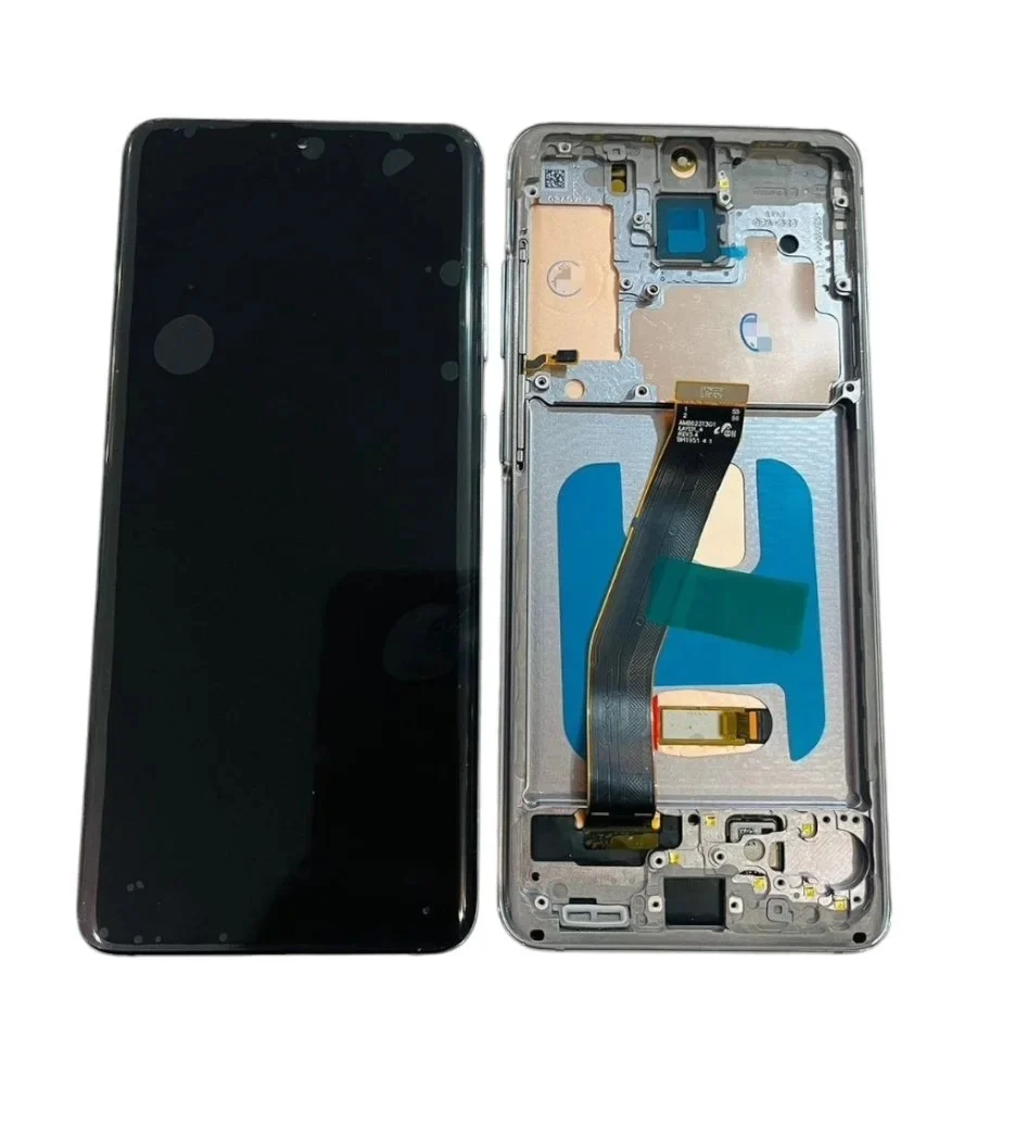 OLED Lcd Display Combo Folder with Frame for Samsung Galaxy S20 Black
